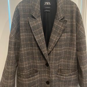 Zara Plaid Coat
